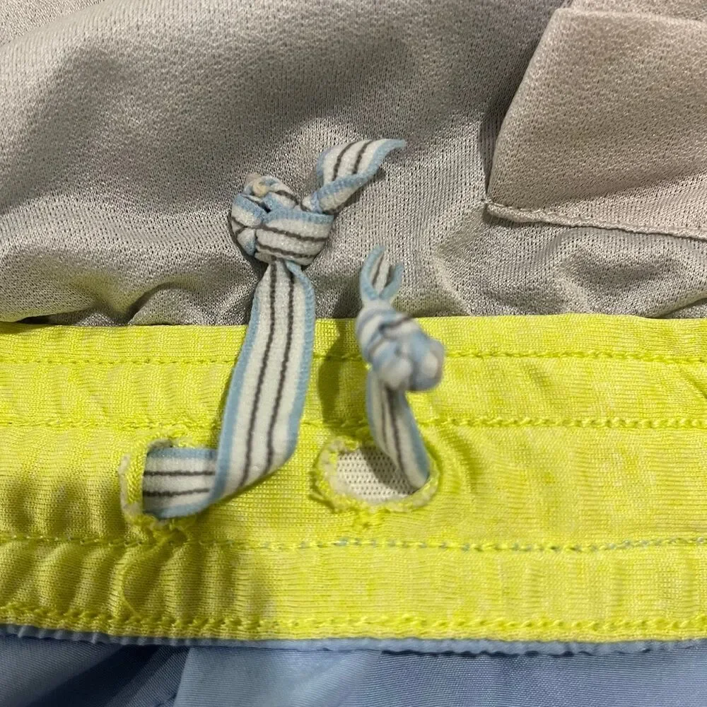 Brooks Blue & Yellow Lined Athletic Shorts size Small - Picture 3 of 5